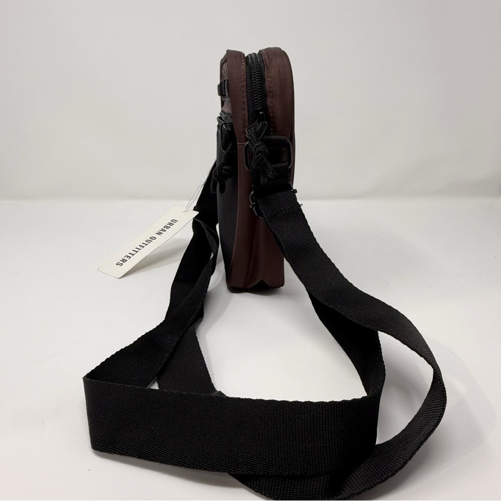 Urban Outfitters Brown Mini Crossbody Bag Nylon Utility Shoulder Pouch Travel - Picture 8 of 10
